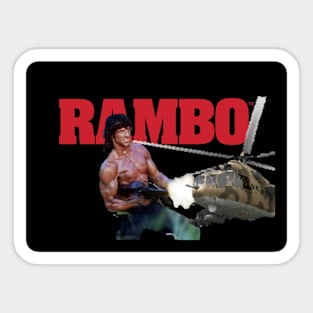 Rambo fly swat Sticker